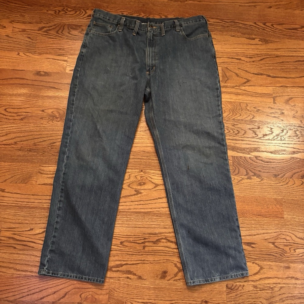 Carhartt Relaxed Fit Jeans Men Size 44x34‎ Denim Workwear BD1483-M